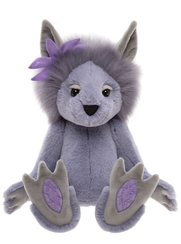 CHARLIE BEARS Troll Mädchen Amethyst Boo Charlie Bears Amethyst Boo Troll Mädchen 29 cm lila Plüsch Kollektion 2026 von vorne
