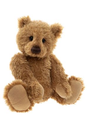 Charlie Bears Huggable Harry Bär braun Plüsch 25 cm groß Schleife