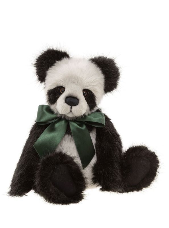 CHARLIE BEARS Bär Davidson Charlie Bears Davidson Panda Bär schwarz weiß Plüsch 38 cm groß