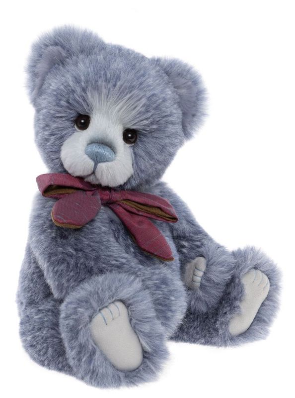 CHARLIE BEARS Bär Granville Charlie Bears Granville Bär grau strukturiertes Plüschfell 34 cm groß