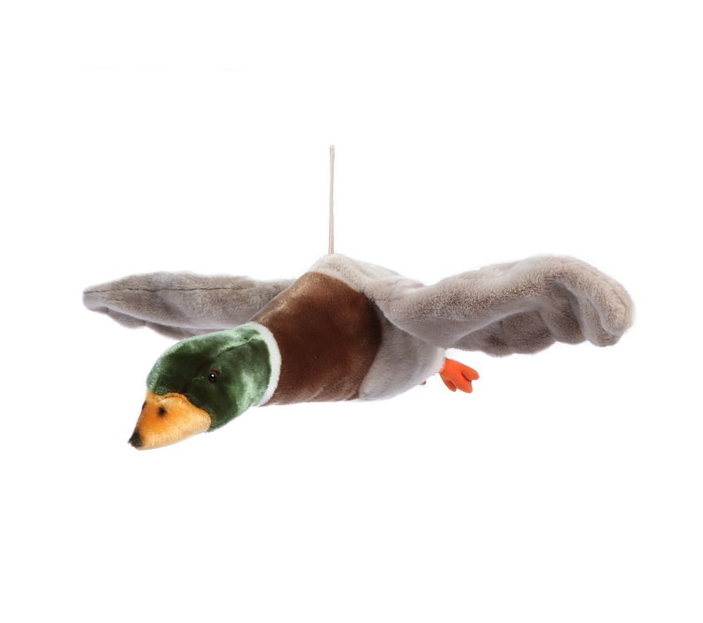 Wildente Alain fliegend - Wild & Soft Wild & Soft Wildente Alain fliegend Plüsch Wanddekoration grün braun Ente
