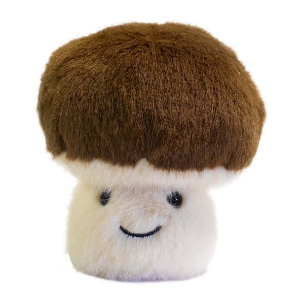 Wild & Soft Plüsch Pilz brauner Hut kleiner Waldpilz Stofftier 11 cm