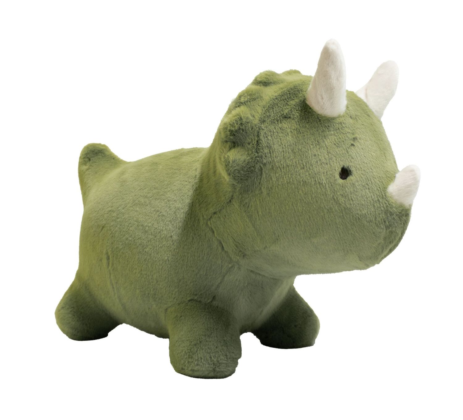 Wild & Soft Bouncy Dino grüner Dinosaurier Hüpftier Plüsch Überzug mit Pumpe seitlich