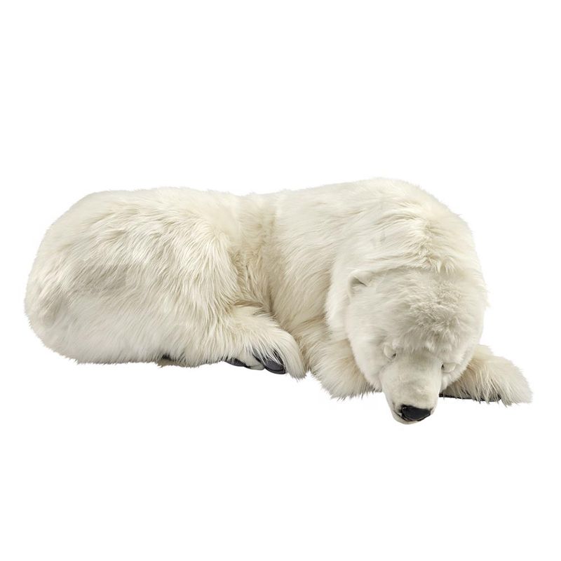 Hansa Creation Eisbär schlafend weiß 121 cm groß lebensgroßes Plüschtier Deko