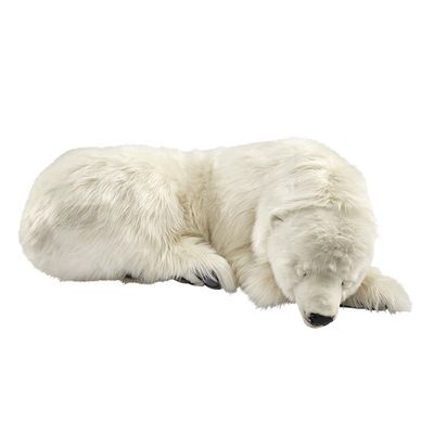 Hansa Creation Eisbär schlafend weiß 121 cm groß lebensgroßes Plüschtier Deko