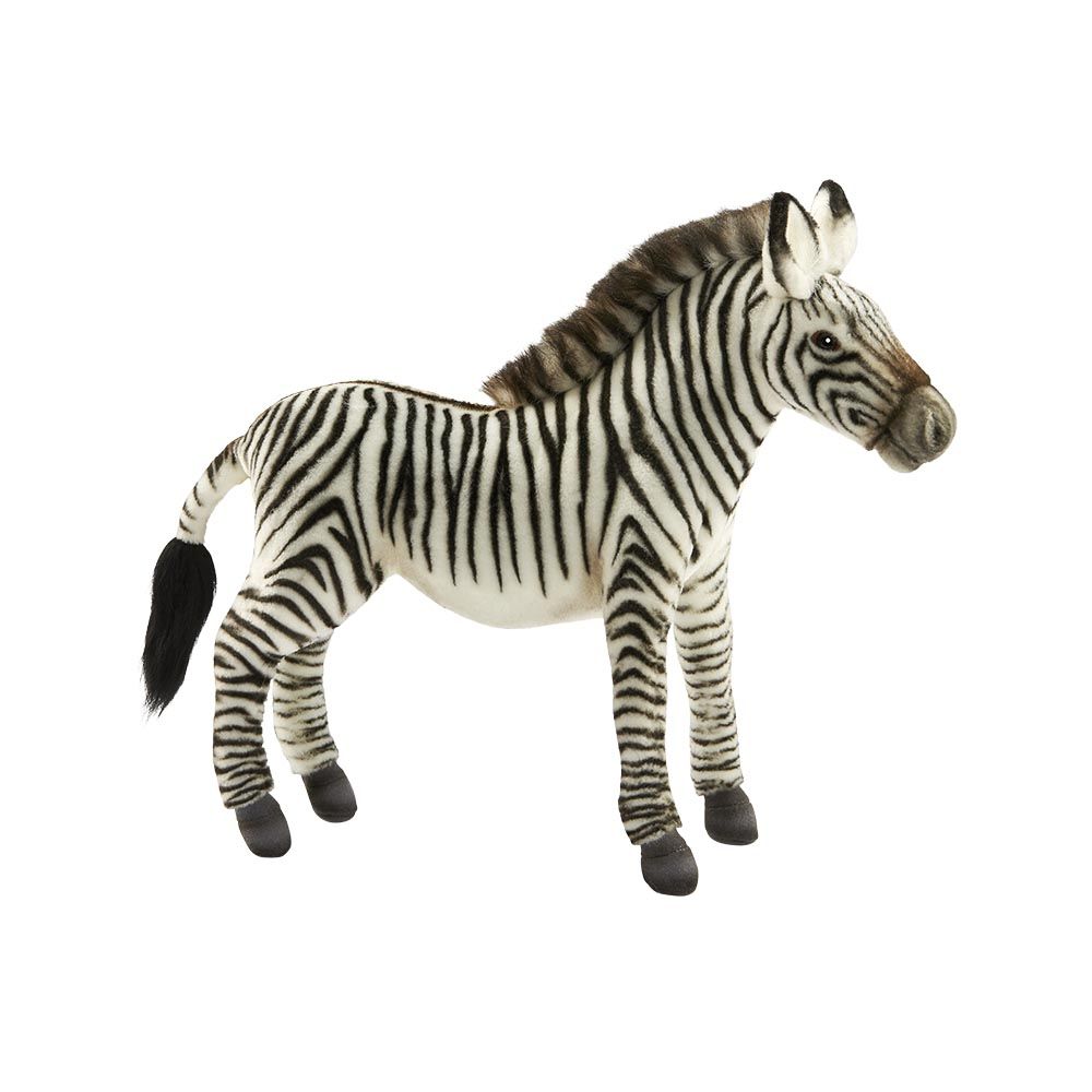 Hansa Creation Grévyzebra stehend fein gestreift Plüschtier Safari naturnah