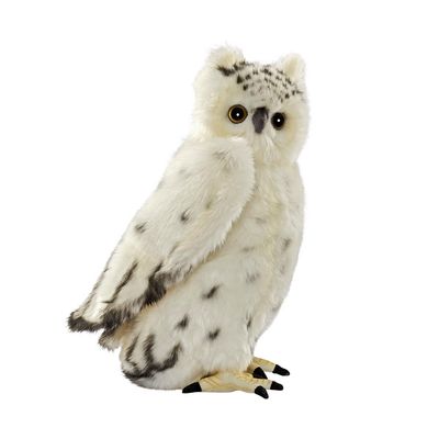 Schnee-Eule - Hansa Creation Hansa Creation Schneeeule weißes Gefieder naturnahes Plüschtier Eule sitzend