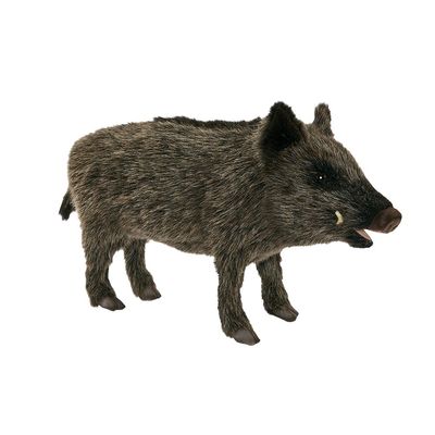 Hansa Creation Wildschwein braun borstig 44 cm langes Plüschtier Keiler naturnah