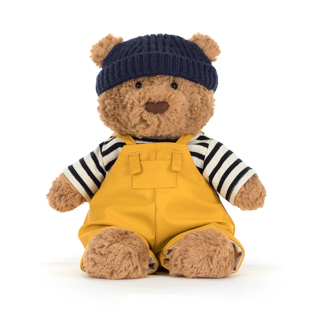 Jellycat Bartholomew Bär Plüschtier Seemann Outfit Pulli blau weiß gestreift Mütze