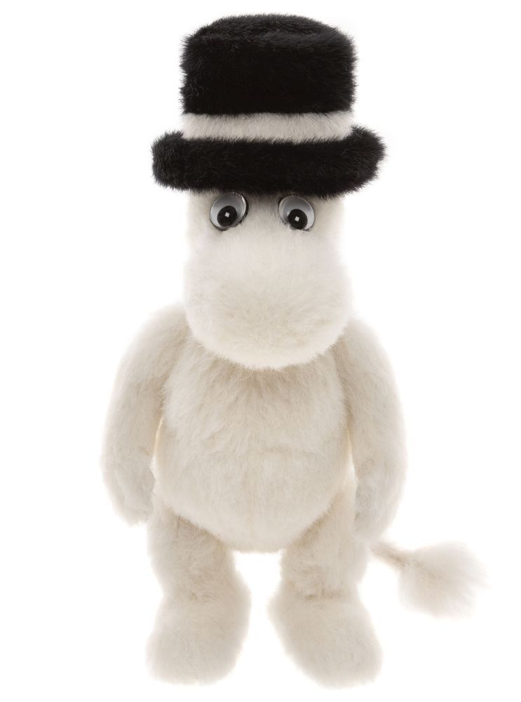 CHARLIE BEARS Minimo Moominpapa Charlie Bears Minimo Moominpapa Mohair Sammlerbär 19 cm groß schwarzer Zylinder limitiert 600 Stück