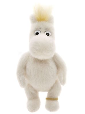 Charlie Bears Minimo Snorkmaiden Mohair Sammlerbär 15 cm groß weiß blonder Haarschopf goldener Fußring limitiert 600 Stück