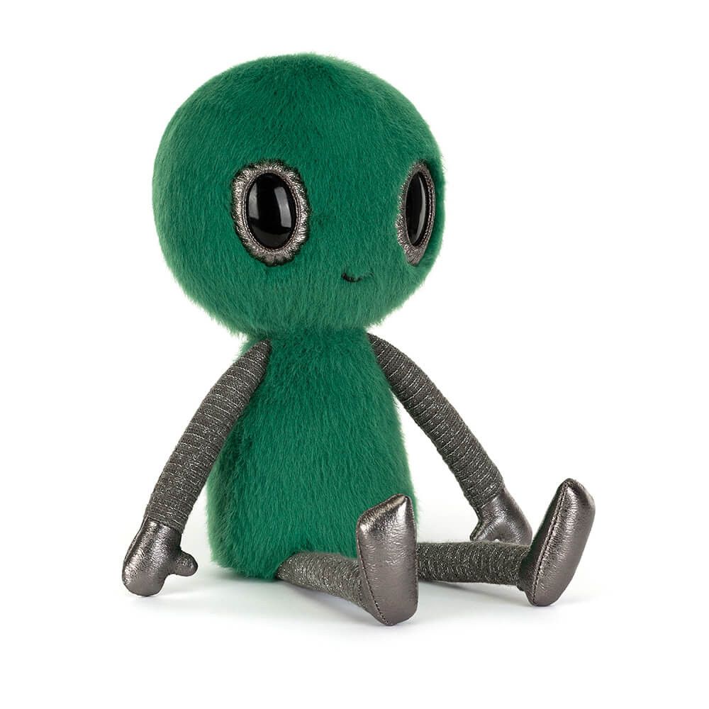 Zyllan Alien - Jellycat Jellycat Zyllan Alien Plüschtier Weltraumwesen 29 cm groß grün große glänzende Augen weicher Plüsch