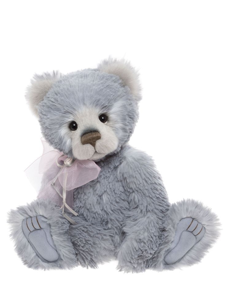 Charlie Bears Sophie-Louise Teddybär weiches Plüschfell handgestickte Nase treue Glasaugen skulpturierte Pfoten Schleife