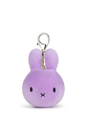 Hase Miffy Quetschball Schlüsselanhänger Türkis - Bon Ton Toys Miffy Hasenkopf Schlüsselanhänger Hase minimalistisches Design silberfarbener Karabiner Haken elastischer Quetschball