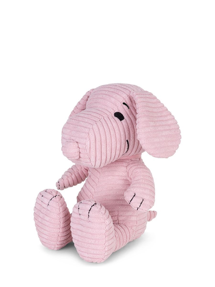 Peanuts Hund Snoopy Rosa ECO Cord - Bon Ton Toys Bon Ton Toys Snoopy Plüschtier rosa Breitcord Stofftier 19 cm groß Peanuts Hund nachhaltiges Spielzeug ECO Edition