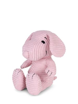 Bon Ton Toys Snoopy Plüschtier rosa Breitcord Stofftier 19 cm groß Peanuts Hund nachhaltiges Spielzeug ECO Edition 