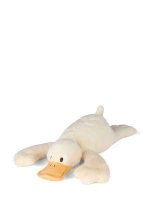 Bon Ton Toys Ente Deedee Plüschtier weiches Stofftier liegende Ente 33 cm lang cremeweiß gelber Schnabel 