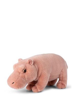 WWF rosa Nilpferd Plüschtier kleines Flusspferd Stofftier 23 cm lang pastellrosa Fell drollige Schnauze 