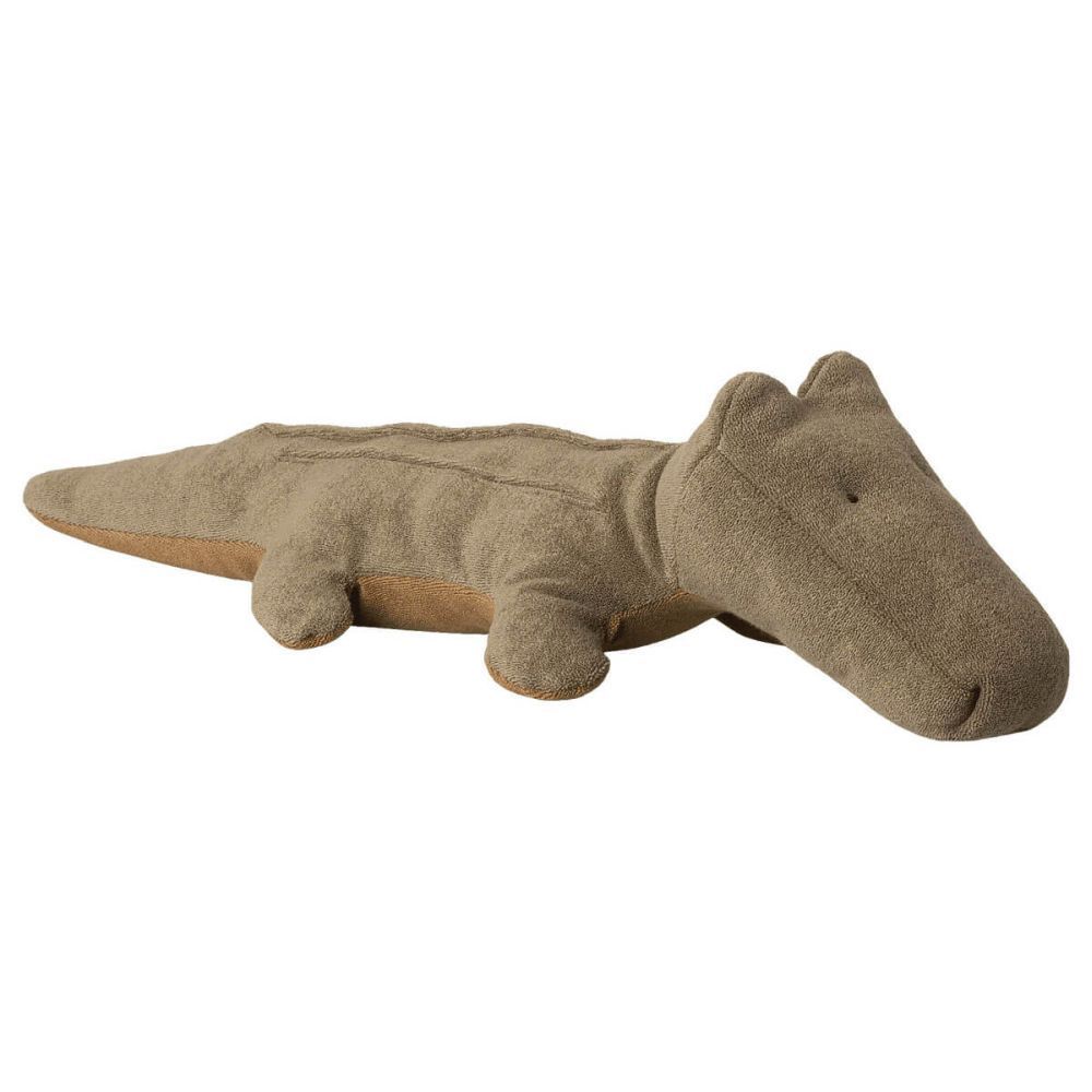 Krokodil Safari Friends Small, Olive - Maileg Maileg Safari Friends Krokodil Olive olivgrün 53 cm lang Stofftier weiche strukturierte Baumwolle sanfte Zickzack Zacken