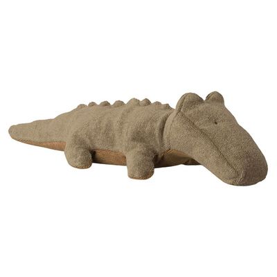 Krokodil Safari Friends Small, Forest green - Maileg Maileg Krokodil Olive olivgrün 36 cm groß Stofftier weiche Baumwolle sanfte Zickzack Zacken skandinavisches Kuscheltier Deko