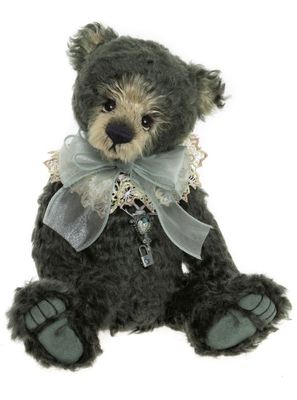 CHARLIE BEARS Bär Mary Charlie Bears Mary Mohair Bärin Isabelle Collection puderfarbenes dichtes Fell handgestickte Nase skulptierte Tatzen