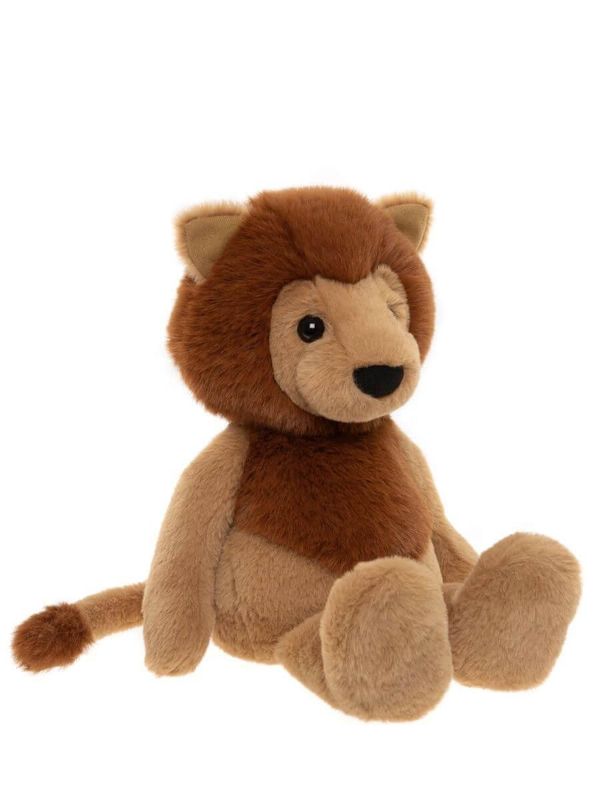 CHARLIE BEARS Löwe Leo - BEAR & ME Charlie Bears Löwe Leo Bear and Me Kuscheltier goldgelber Plüsch mit weicher Mähne ungegliedert babysicher ab Geburt