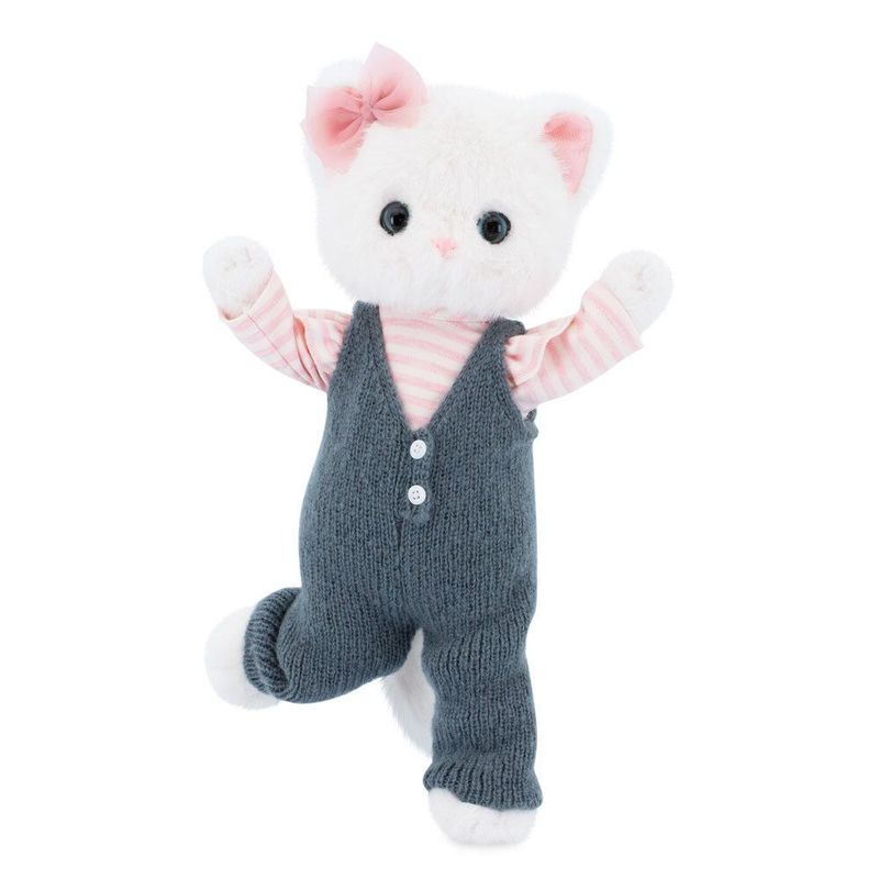 Lucky Sophie: Stylish Kitten - Lucky Kitty Lucky Doggy bekleidete Katzenpuppe im Geschenkkarton umgewandelt in Kleiderstange mit Kleiderbügeln Stofftier Puppenset