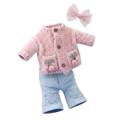 Lucky Kitty Katzenpuppe Wechselkleidung Puppenkleid und Hose Puppen-Zubehör zum Umziehen Stoffkleidung für Katzenpuppe