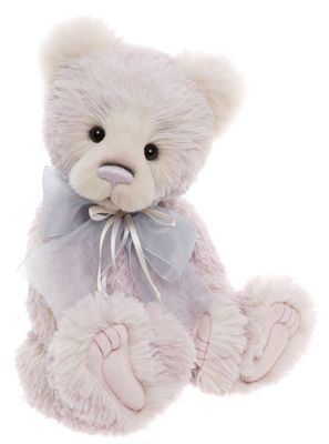 Charlie Bears Maisie-Belle rosa Sammlerbär seidenweiches Plüschfell vollgegliederter Teddybär mit handgestickter Nase