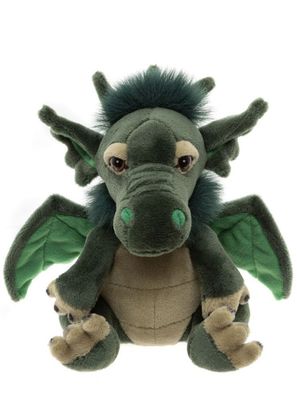 CHARLIE BEARS Drache Grumbleweed - Cuddle Cub Charlie Bears Drache Grumbleweed grüner Plüschdrache sitzend aus der Cuddle Cubs Kollektion mit kleinen Flügeln