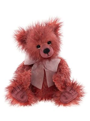 CHARLIE BEARS Bär Toddle Charlie Bears Toddle roter Plüsch Bär sitzend mit handgestickter Nase und eleganter Schleife um den Hals