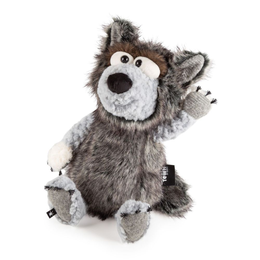 Wolf Azubi Bubi - BeastsTown sigikid BEASTS Wolf Azubi Bubi graubrauner Plüsch Wolf sitzend mit treuherzigem Blick und weichen Schlappohren