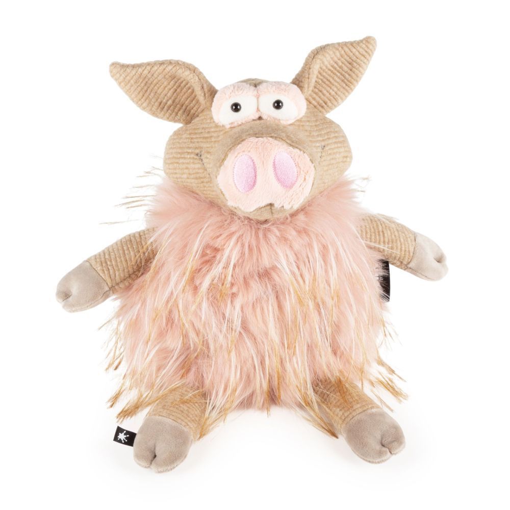 Schwein Spot Hog - BeastsTown sigikid BEASTS Spot Hog rosa wuschliges Plüsch Schwein sitzend mit Zottelfell und drolligem Rüssel
