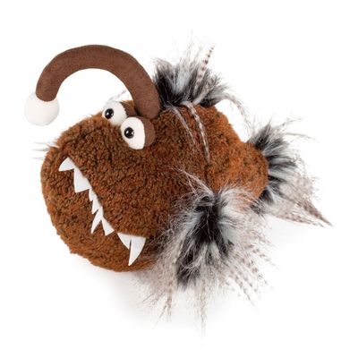 Anglerfisch Clara Solara - BeastsTown sigikid BEASTS Clara Solara braungelber Plüsch Anglerfisch sitzend mit Angel Antenne und weichen Plüschzähnen