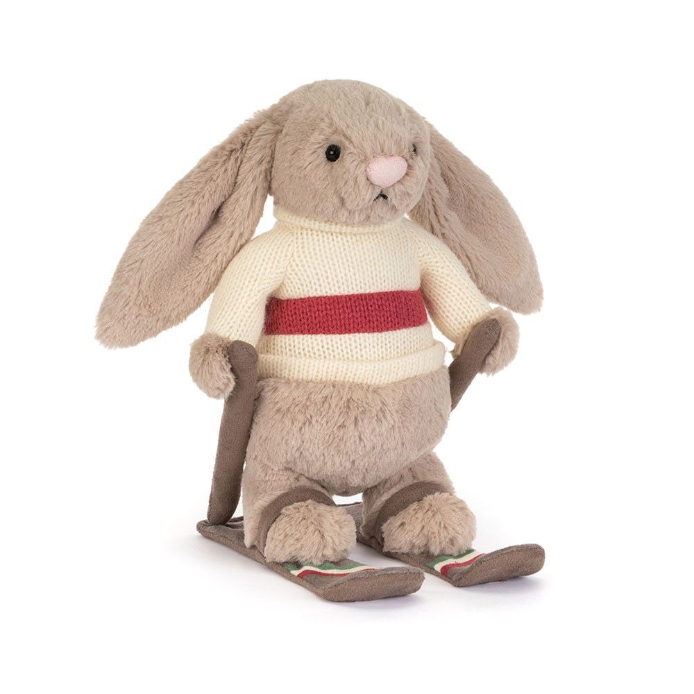 Hase ‘Gold Medal Ski’- Bashful Bunnies Kultiger Plüsch-Hase Bashful Bunny Gold Medal Ski von Jellycat! Der sportliche Pisten-Champion