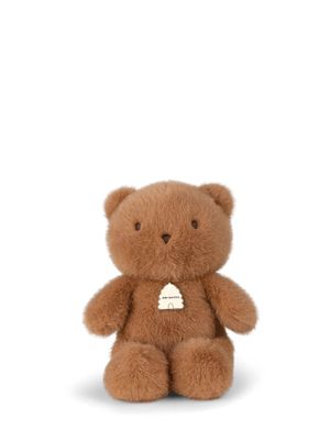 Bobo Teddybär - Bon Ton Toys Kuschelweicher Braunbär Bobo Bär 18 cm groß aus samtartigem braunem Plüsch mit treuen braunen Knopfaugen
