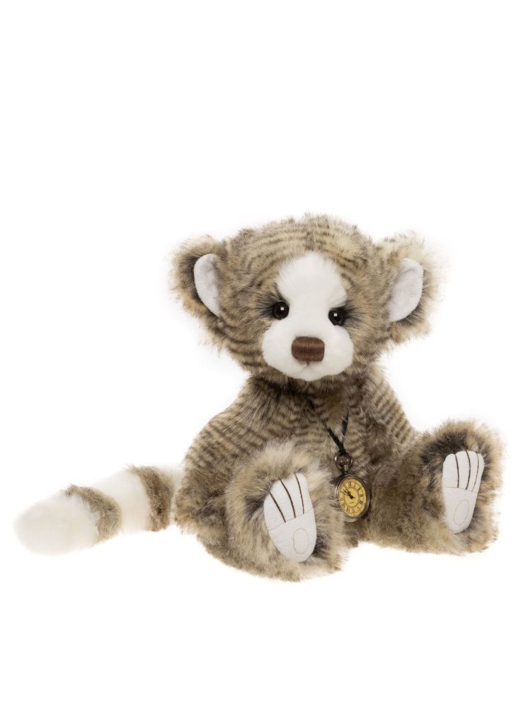 CHARLIE BEARS Watch Monster Charlie Bears Monsterology Watch Monster Uhrenmonster aus wuschligem Sammler-Plüsch mit drolligen Augen