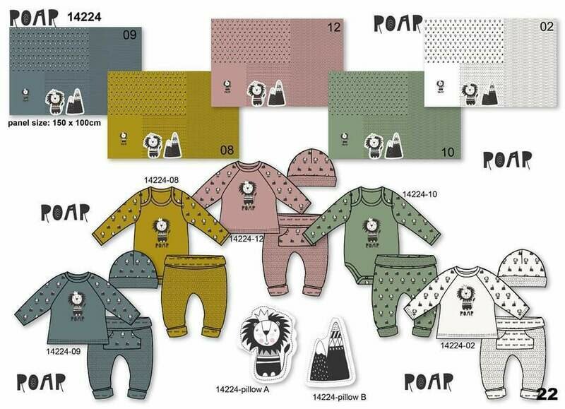 Jersey Panel Löwe Grün