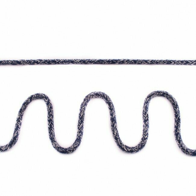 Kordel blau melange 4 mm