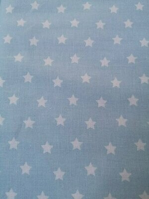 Baumwolle Sterne hellblau
