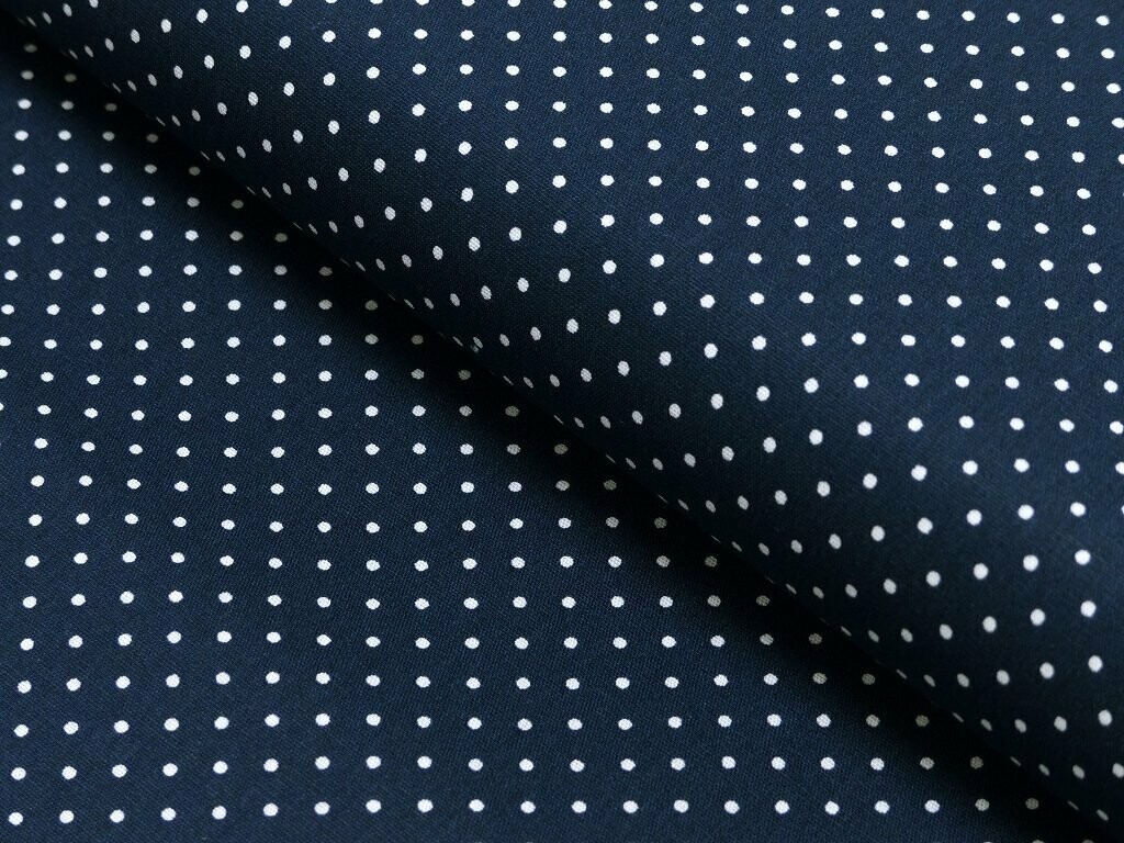 Baumwolle Punkte blau