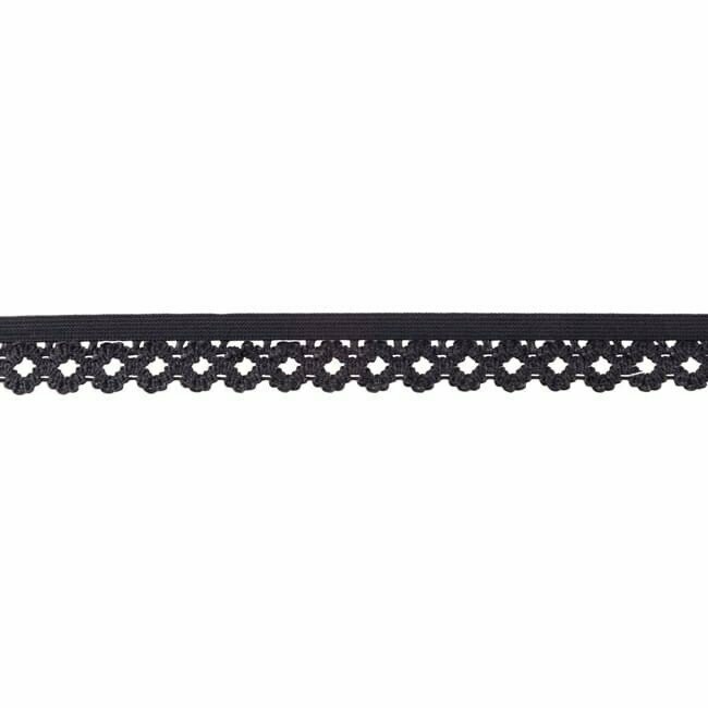 Elastische Spitze Dunkelblau 20mm