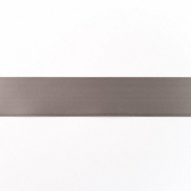 Satinband Mittelgrau 25 mm