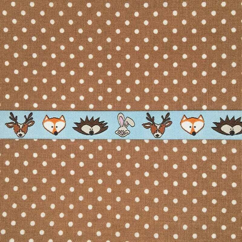 Webband Mister Fuchs, Hubertus, himmelblau Webband Mister Fuchs, Hubertus, himmelblau