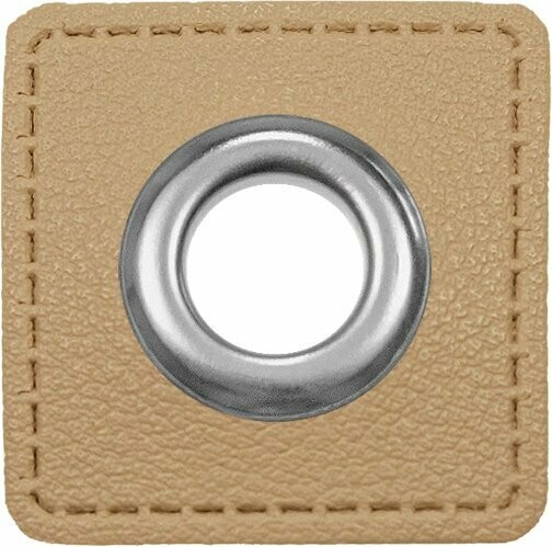 Ösen Patches für Kordeln Beige