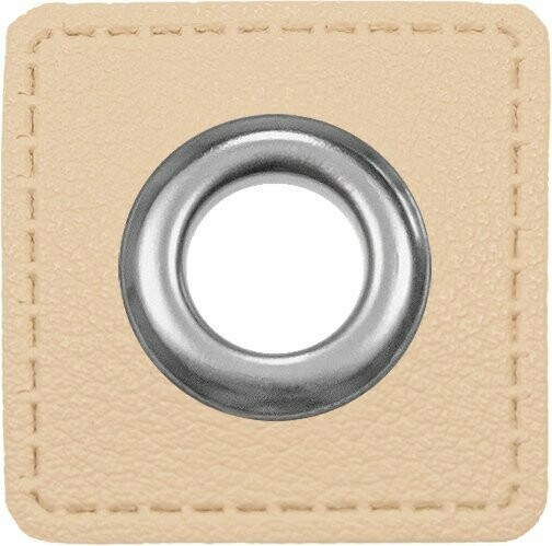Ösen Patches für Kordeln Creme