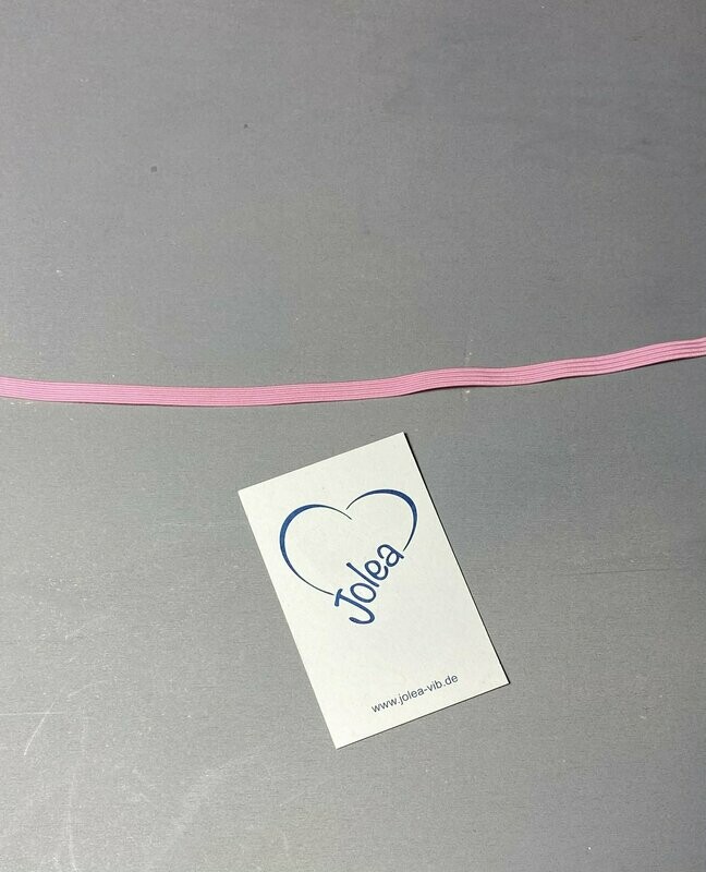 Gummi Rosa  6,5 mm