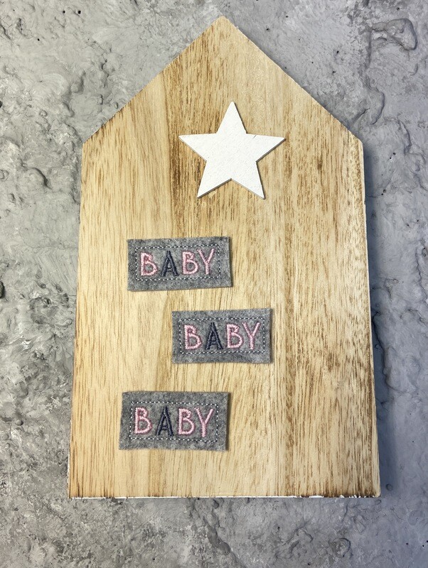 Labels BABY rosa
