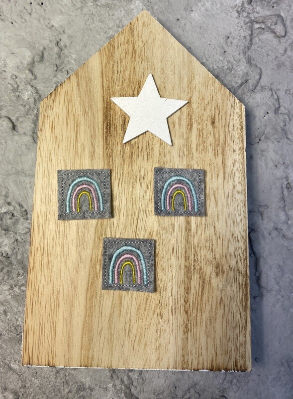 Labels Regenbogen mint
