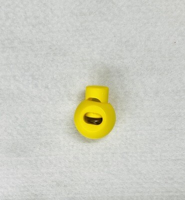 Kordelstopper 1-loch KST 18mm rund gelb